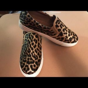 Ladies leopard print sneakers